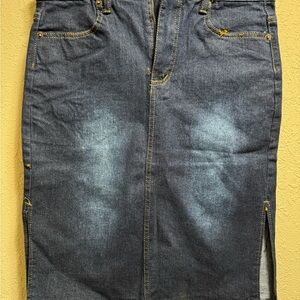 Levi's Blue Midi Skirt Denim Classic